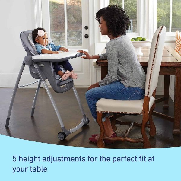 Graco Table2Table Premier Fold 7 in 1 Convertible High Chair | Converts to Dining Booster Seat, Kids Table, and More, Maison - Image 5