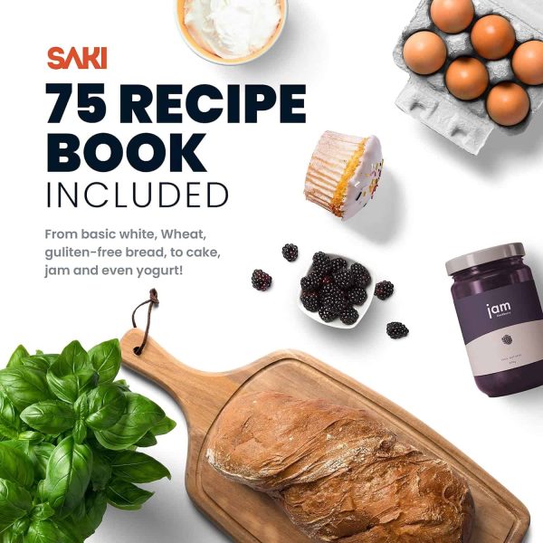 SAKI 3 LB Large Bread Maker Machine, 12-in-1 Programmable Large Bread Machine - Image 9