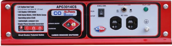 All Power APG3014CS 1400-Watt Gasoline Portable Generator - Image 6