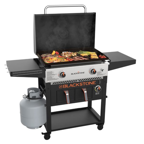 2-Burner 28  Propane Griddle with Air Fryer Combo