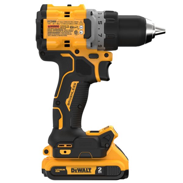 DCD800D2 20V MAX XR Brushless Cordless 1/2-in Drill/Driver Kit - Image 12