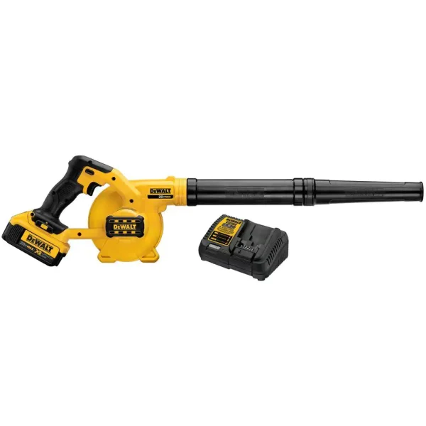DCE100M1 20-Volt MAX Cordless Compact Jobsite Blower 135 MPH 100 CFM with (1) 20-Volt 4.0Ah Battery   Charger