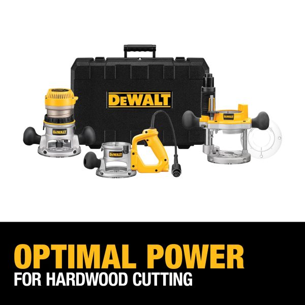 DW618B3 1/4-in-Amp 2.25-HP Variable Speed Combo Fixed/Plunge Corded Router Hard Case (Tool Only) - Image 4