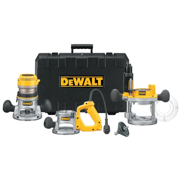 DW618B3 1/4-in-Amp 2.25-HP Variable Speed Combo Fixed/Plunge Corded Router Hard Case (Tool Only)