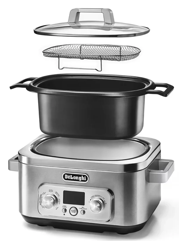 Livenza Multi-Cooker, Stainless Steel   6 qt   Crock Pot Slow Cooker - Image 2