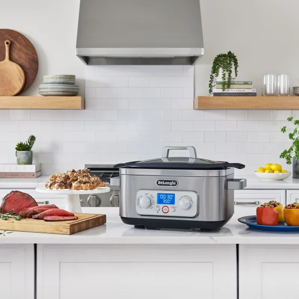 Livenza Multi-Cooker, Stainless Steel   6 qt   Crock Pot Slow Cooker - Image 9