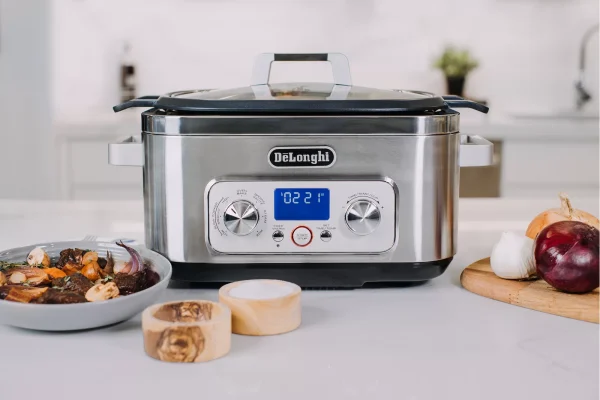 Livenza Multi-Cooker, Stainless Steel   6 qt   Crock Pot Slow Cooker - Image 6