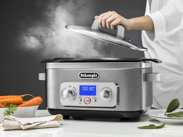 Livenza Multi-Cooker, Stainless Steel   6 qt   Crock Pot Slow Cooker - Image 4