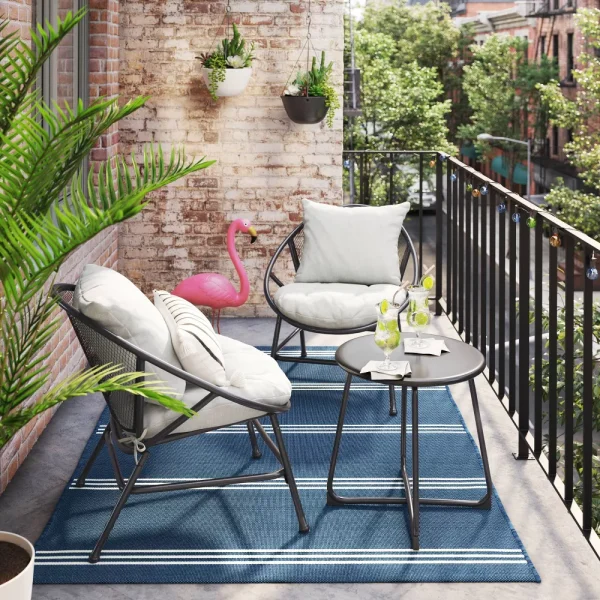 Room Essentials 3pc Metal Mesh Small Space Set - Image 8