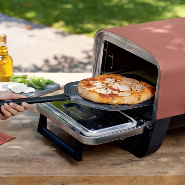 Woodfire Pizza Oven, 8-in-1 Outdoor Oven, 5 Pizza Settings, Smoker,  Woodfire Technology, Electric   OO101 - Image 6