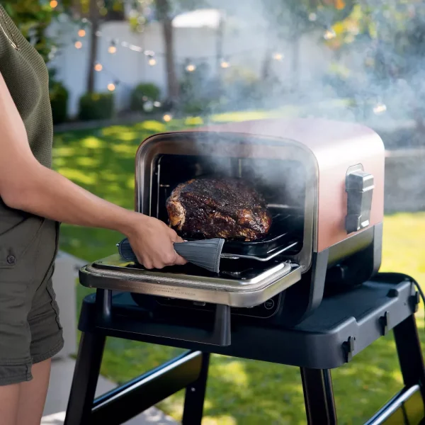 Woodfire Pizza Oven, 8-in-1 Outdoor Oven, 5 Pizza Settings, Smoker,  Woodfire Technology, Electric   OO101 - Image 2