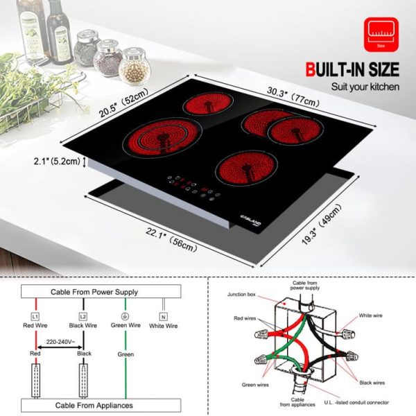 Gaslandchef 30  Electric Cooktop - Image 8