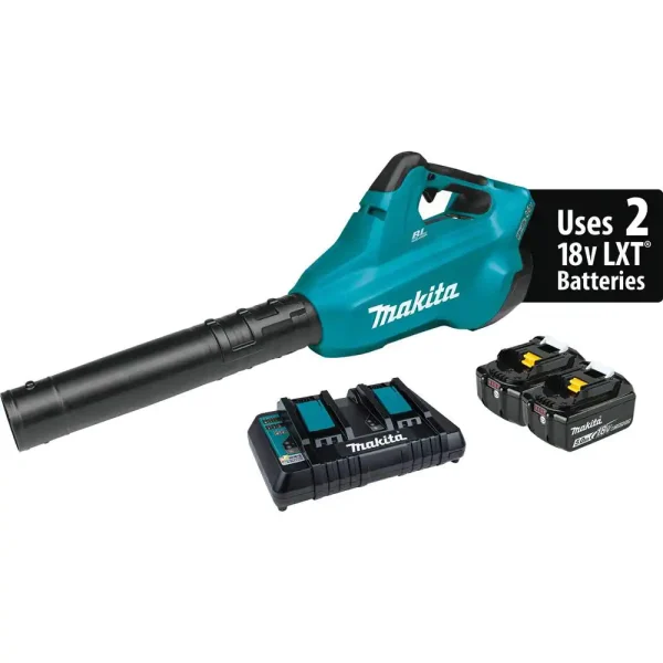 XBU02PT 120 MPH 473 CFM 18-Volt X2 (36-Volt) LXT Lithium-Ion Brushless Cordless Blower Kit with 2 Batteries 5.0Ah and Charger - Image 8