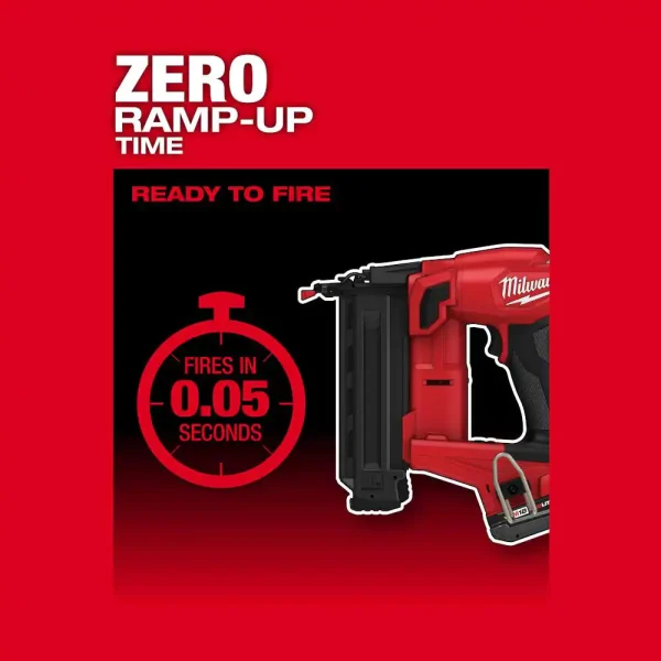 2746-21CT M18 FUEL N II 18-Volt 18-Gauge Lithium-Ion Brushless Cordless Brad Nailer Kit with One 2.0 Ah Battery, Charger and Bag - Image 8