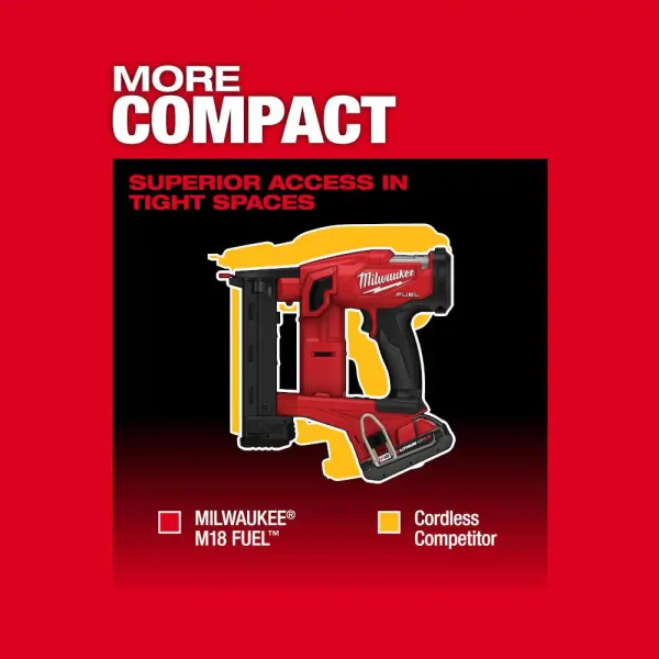 2749-20 M18 FUEL 18V Lithium-Ion Brushless Cordless 18-Gauge 1/4 in. Narrow Crown Stapler (Tool-Only) - Image 8