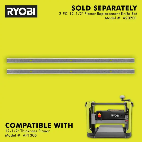 AP1305 15 Amp 12-1/2 in. Corded Thickness Planer with Planer Knives, Knife Removal Tool, Hex Key and Dust Hood - Image 2