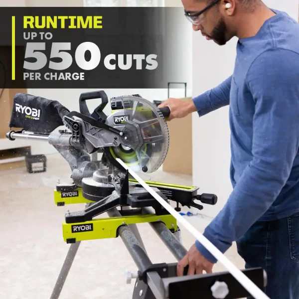 PBLMS01K ONE+ HP 18V Brushless Cordless 10 in. Sliding Compound Miter Saw Kit with 4.0 Ah HIGH PERFORMANCE Battery and Charger - Image 4