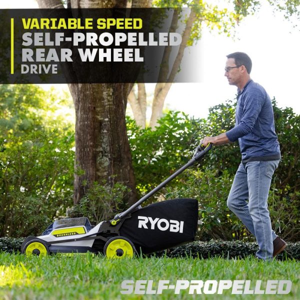 RY401180VNM 40V HP Brushless 20 in. Cordless Electric Battery Walk Behind Self-Propelled Mower with 6.0 Ah Battery and Charger - Image 6