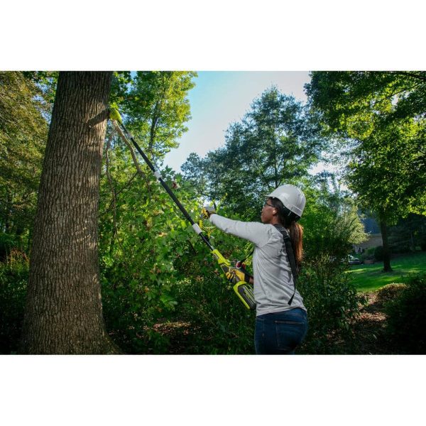 RY40560-HDG 40V 10 in. Cordless Battery Pole Saw and 18 in. Cordless Battery Pole Hedge Trimmer with 2.0 Ah Battery and Charger - Image 5