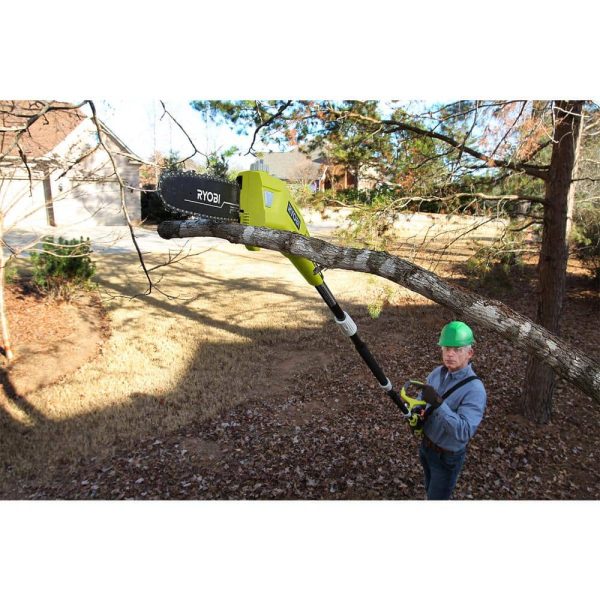 RY40560-HDG 40V 10 in. Cordless Battery Pole Saw and 18 in. Cordless Battery Pole Hedge Trimmer with 2.0 Ah Battery and Charger - Image 9