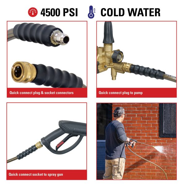 SIMPSON 41030 3/8-in x 100-ft Pressure Washer Hose - Image 3