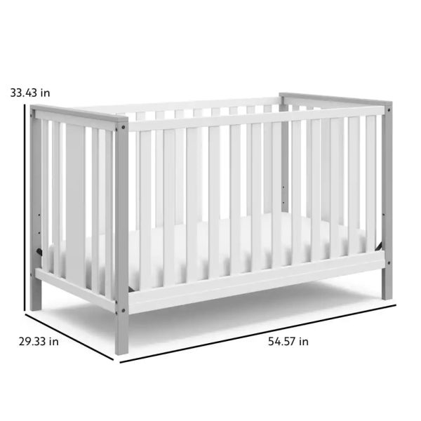 Storkcraft Modern Pacific Pebble Gray 4-in-1 Convertible Crib - Image 5