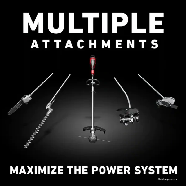 51836 60-Volt Max Attachment Capable Trimmer Kit with Charger and 2.5Ah Battery - Image 4