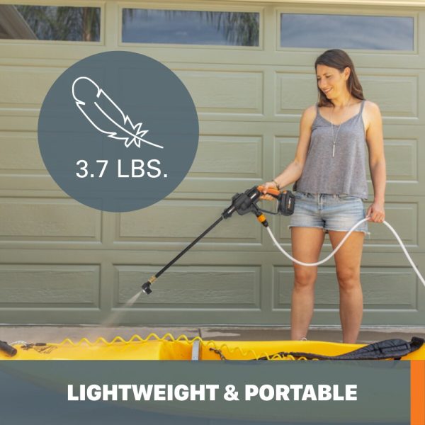 WORX WG620 Power Share 320 PSI 0.53-Gallon-GPM Cold Water Electric Pressure Washer - Image 8