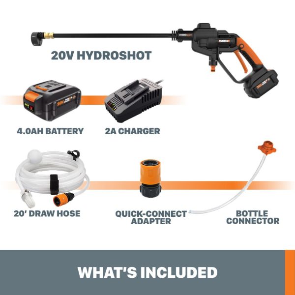 WORX WG620 Power Share 320 PSI 0.53-Gallon-GPM Cold Water Electric Pressure Washer - Image 9