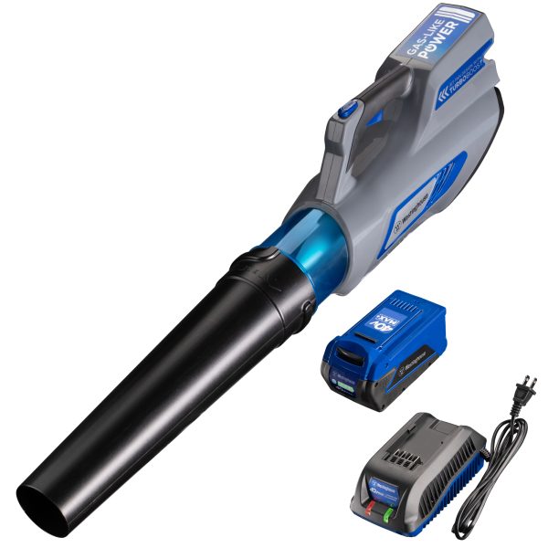 4LB25AH4BC 40VMAX+ 40-volt Max 400-CFM 100-MPH Brushless Handheld Cordless Electric Leaf Blower 2.5 Ah (Battery   Charger Included)