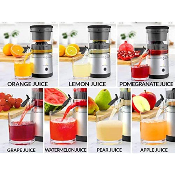 Zulay Kitchen 45-Watt Juice Vortex Lemon and Orange Juicer with USB Charger and Cleaning Brush Included - Image 8