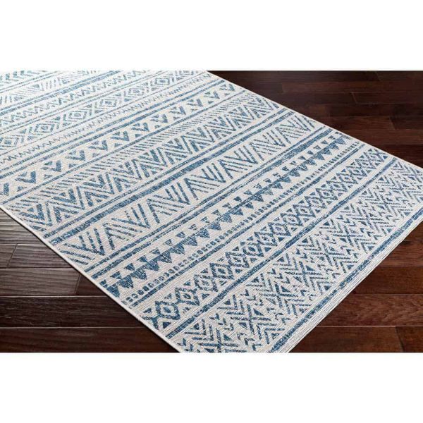 Artistic Weavers 7 ft. 10 in. x 10 ft. 2 in. Indoor/Outdoor Blue/White Area Rug - Image 2