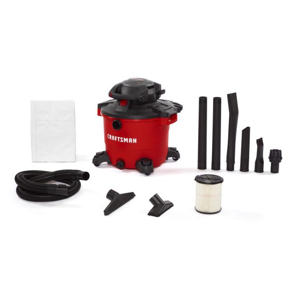 Craftsman CMXEVBE17607 16 gal Corded Wet/Dry Vacuum with Blower 12 amps 120 V 6.5 HP