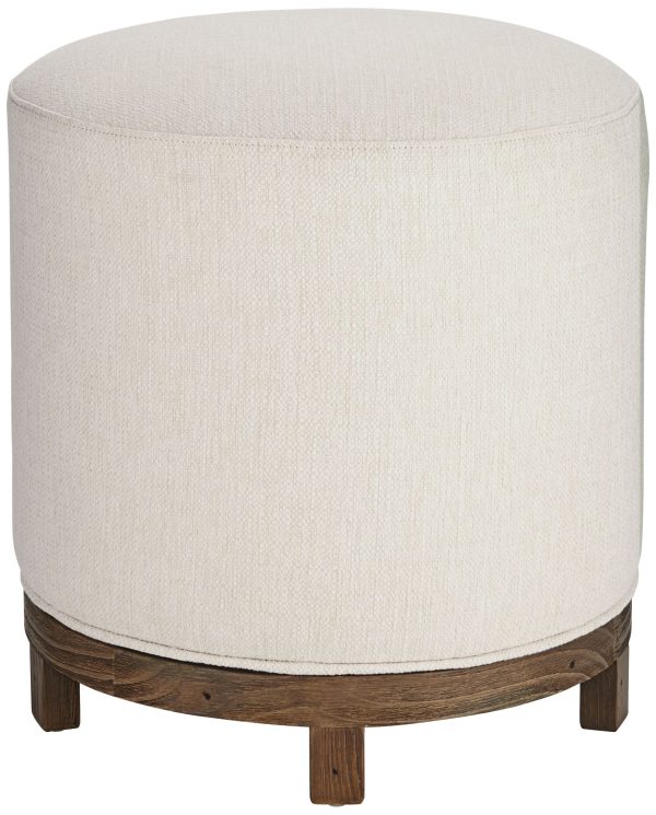 55 Downing Street Daniel 22  High Zeus Pearl Fabric Swivel Dining Stool - Image 7