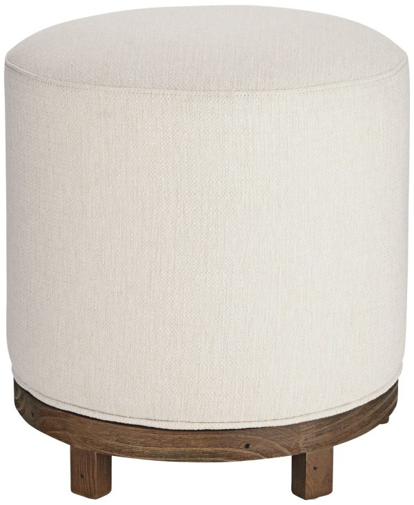 55 Downing Street Daniel 22  High Zeus Pearl Fabric Swivel Dining Stool - Image 3