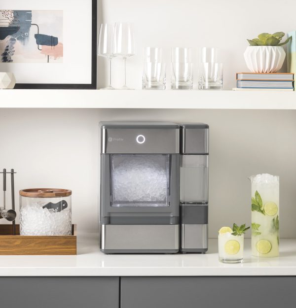 Profile Opal Nugget Ice Maker + Side Tank, Makes up to 24lbs per day, Countertop Icemaker, Stainless Steel - Image 2