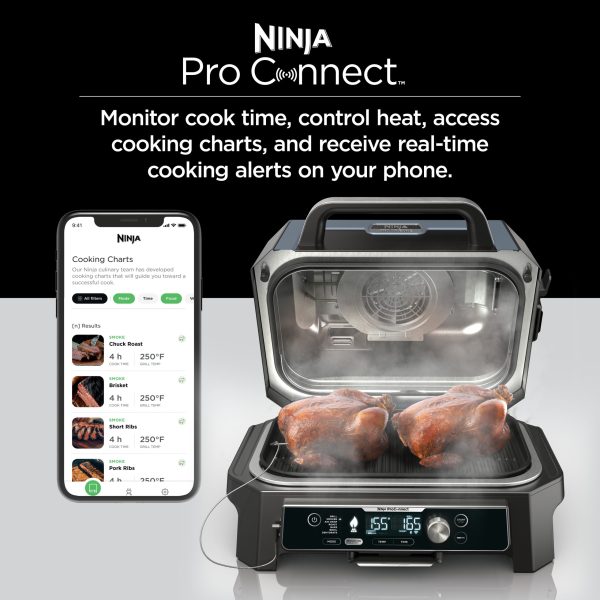 Woodfire ProConnect XL 180 sq in 1760 Watts Electric Outdoor Grill, Real Wood Pellet Flavor - Image 9