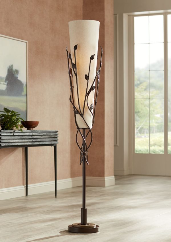 Works Folia 66  Bronze Organic Vine Uplight Floor Lamp - Image 2