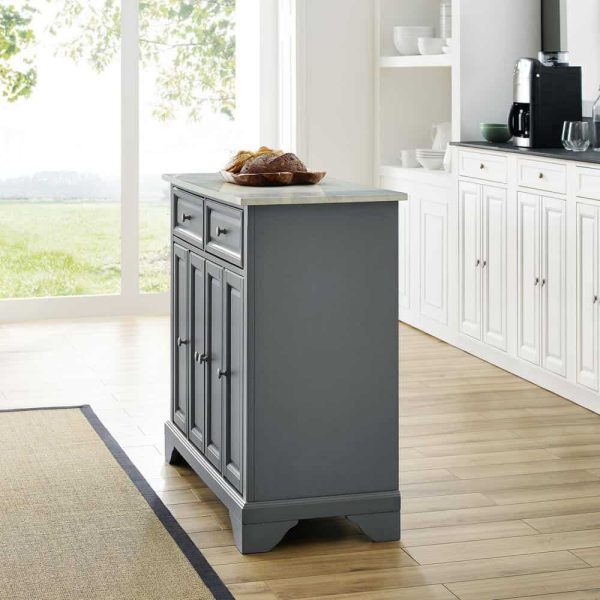 CROSLEY FURNITURE  Avery Grey Kitchen Island - Image 11