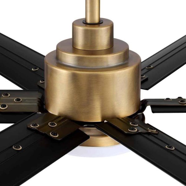 Parrot Uncle 72 in. Modern 6-Blade Integrated LED Brass Gold Ceiling Fan with Light and Remote Control - Image 7