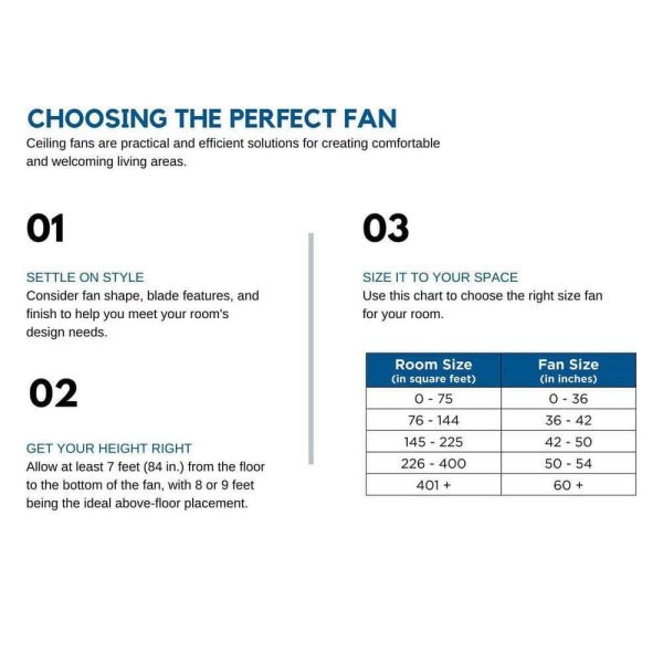 Progress Lighting Huff Collection Indoor/Outdoor 96 in. Six-Blade Black Modern Ceiling Fan with Six-Speed Remote - Image 5