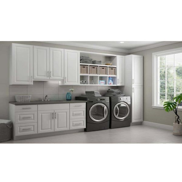 Bay KCSB36-SW  36 in. W x 24 in. D x 34.5 in. H Ready to Assemble Corner Sink Base Kitchen Cabinet in Satin White without Shelf - Image 5