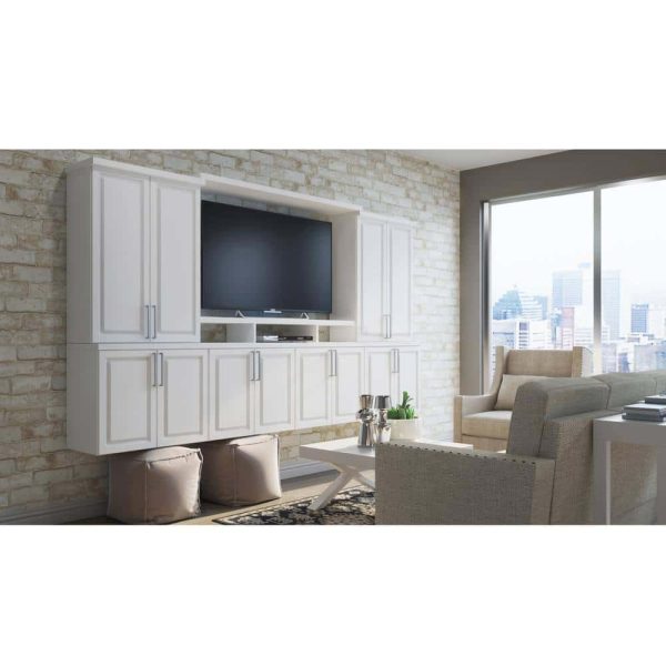 Bay KCSB36-SW  36 in. W x 24 in. D x 34.5 in. H Ready to Assemble Corner Sink Base Kitchen Cabinet in Satin White without Shelf - Image 4