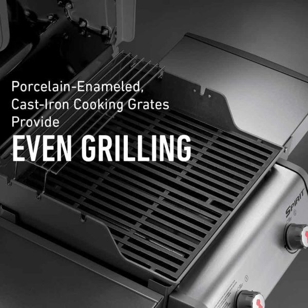 46110001 Spirit E-210 2-Burner Liquid Propane Gas Grill in Black with Built-In Thermometer - Image 11