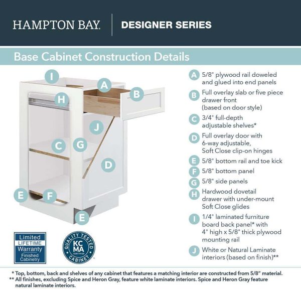 Bay T2490-MLWH Designer Series Melvern Assembled 24x90x23.75 in. Pantry Kitchen Cabinet in White - Image 5